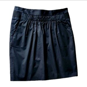 Banana Republic Black Smocked Bubble Mini Skirt O